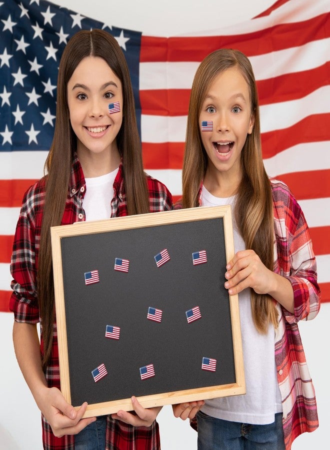 CPicdn 200Pcs American Flag Tiny 3D Dome Sticker, Patriotic Mini Flag Sticker Veterans Memorial Day Supplies Waterproof Independence Day USA Pride Support Decal for Your Name Badge Parade Gift - Image 5